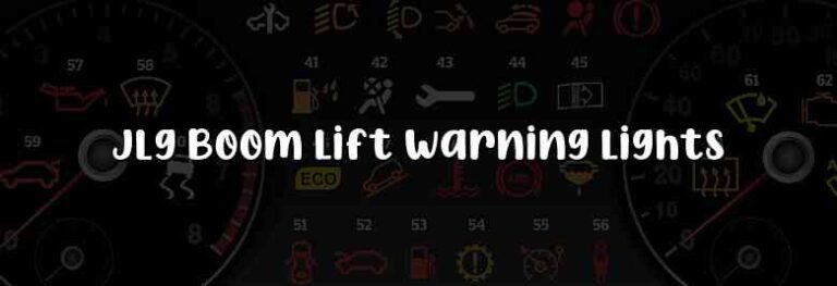 What Are Jlg Boom Lift Warning Lights