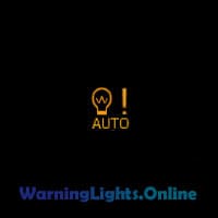 Chevy Trailblazer Dusk Sensor Warning Light
