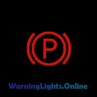 Electric Parking Brake Warning Light