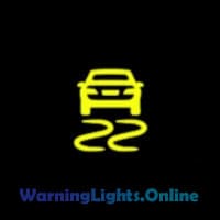 Electronic Stability Control Active Warning Light