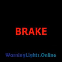 Mini Cooper Brake Warning Light