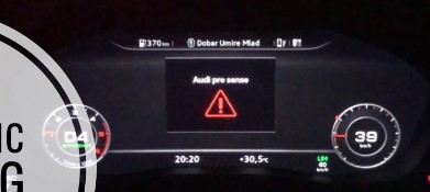 What is the Audi Pre Sense Warning Light