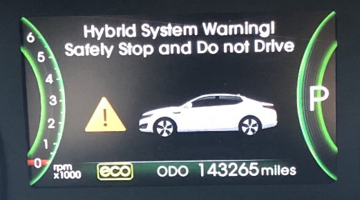 What is the Prius Hybrid System Warning Light