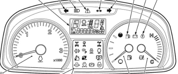 Kubota Dashboard Warning Lights And Symbols