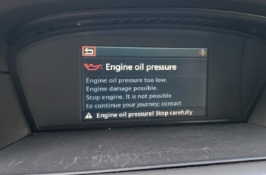 What is the BMW Low Oil Pressure Warning Light