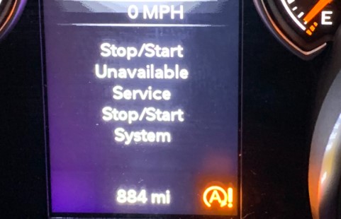 What is the Service Stop Start System Warning Light