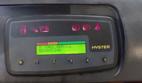 What to do if you see a Hyster Forklift Warning Light