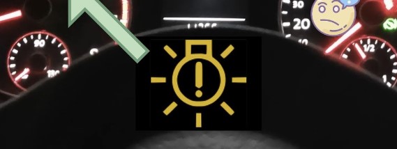 What does it mean when the headlight warning light comes on in a Hyundai vehicle