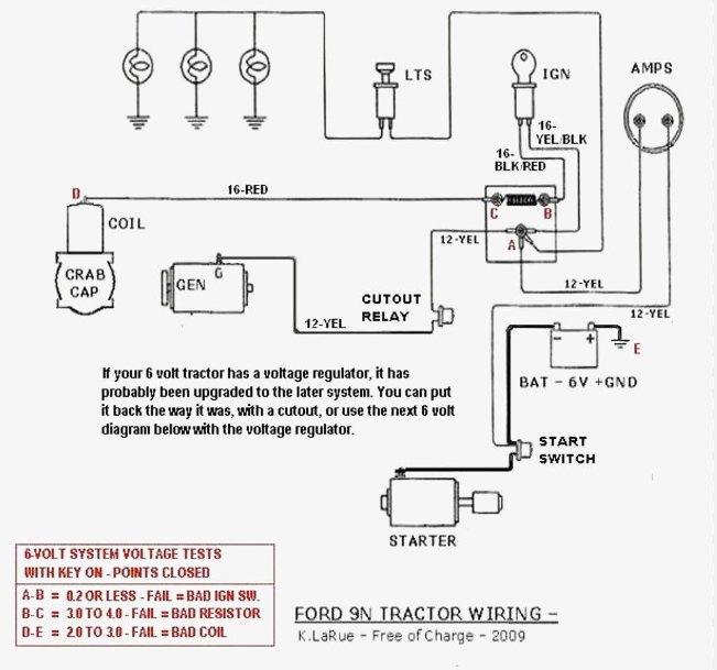 6 Volt to 12 Volt Conversion Wiring Diagram