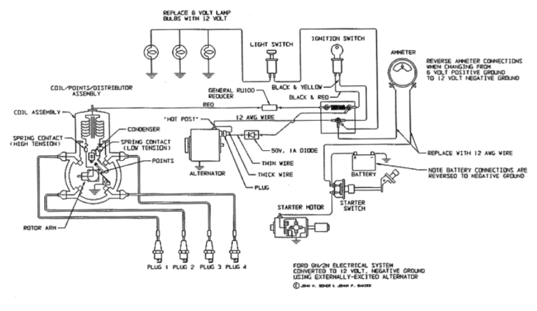 A Guide To 6 Volt To 12 Volt Conversion Wiring Diagram