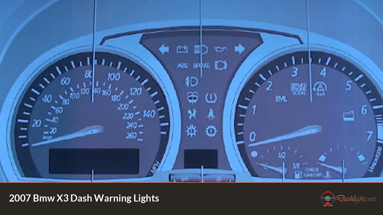 2007 Bmw X3 Dash Warning Lights