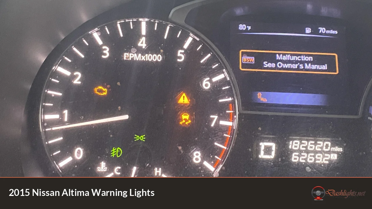 2015 Nissan Altima Warning Lights