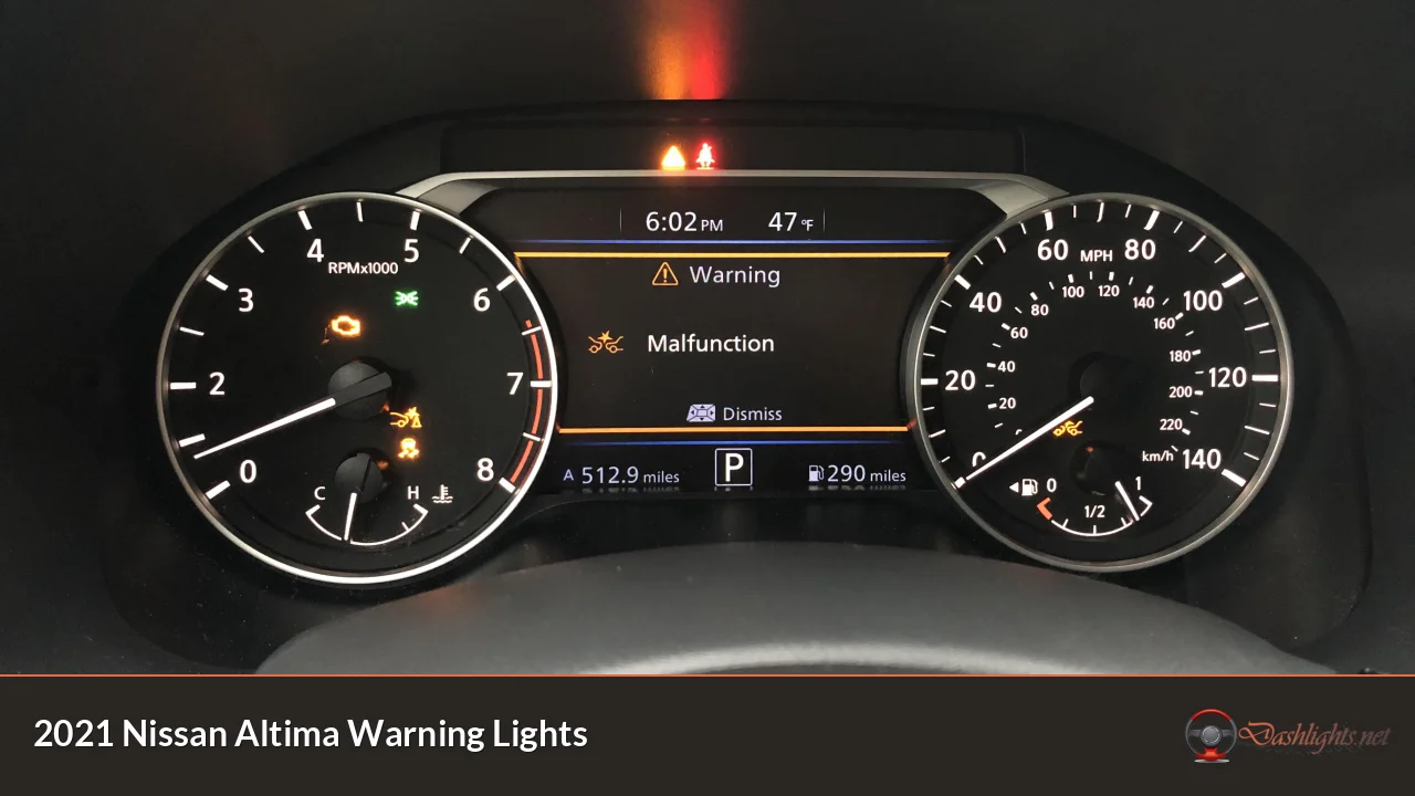 2021 Nissan Altima Warning Lights