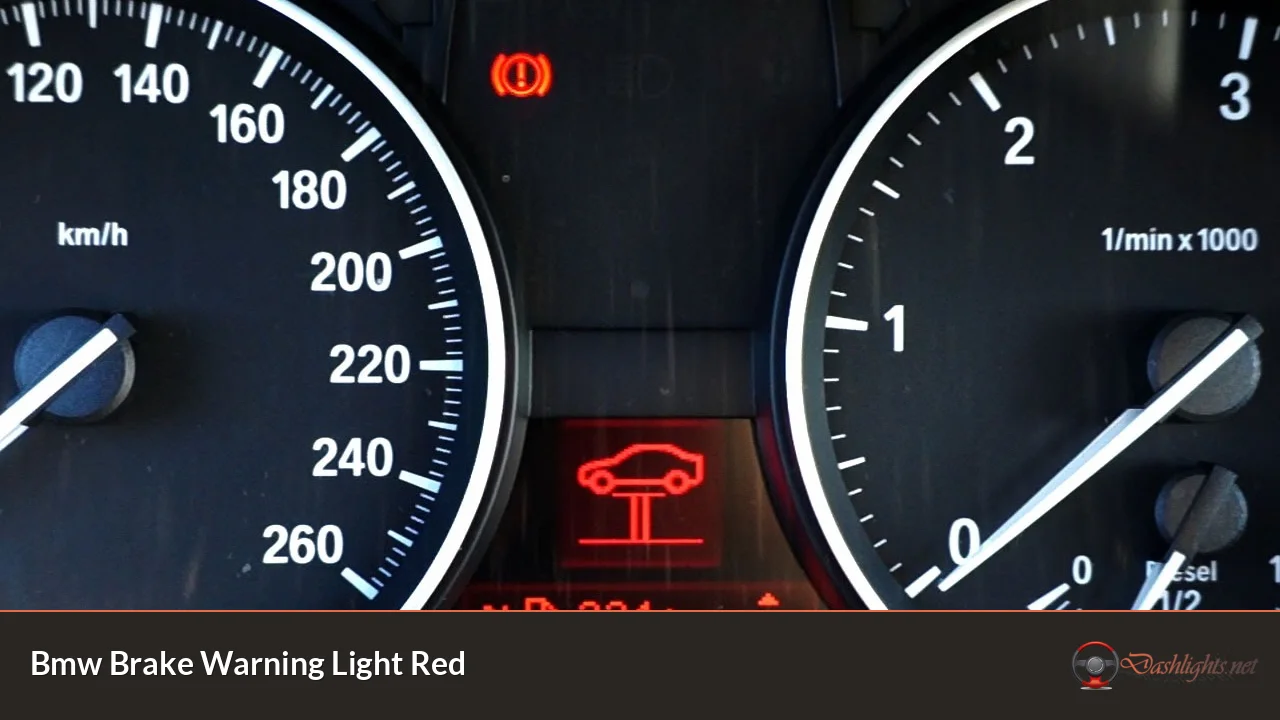 Bmw Brake Warning Light Red