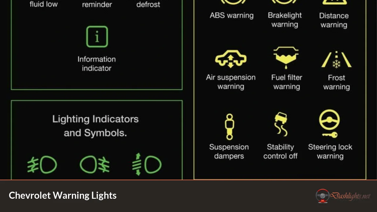 Chevrolet Warning Lights