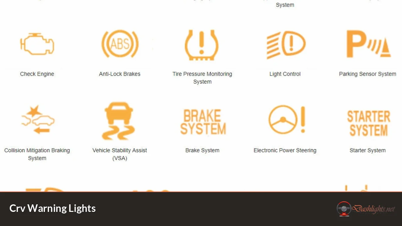 Crv Warning Lights