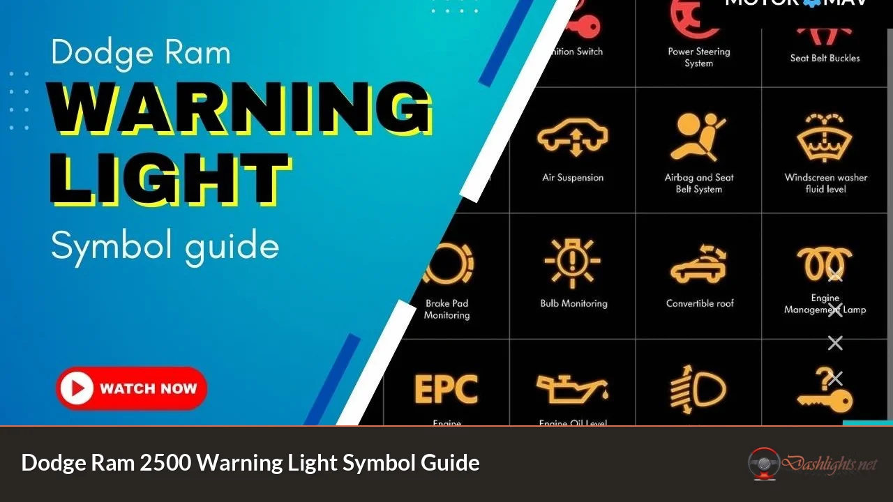 Dodge Ram 2500 Warning Light Symbol Guide