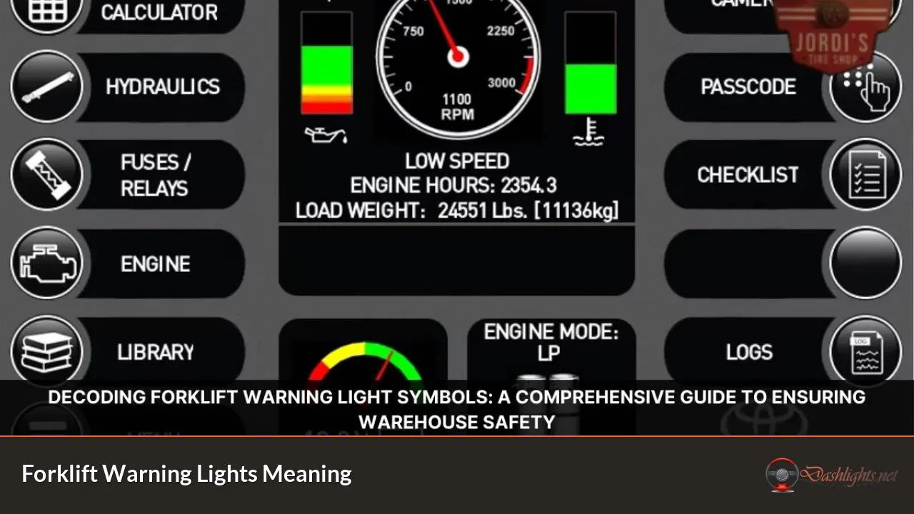 Forklift Warning Lights Meaning