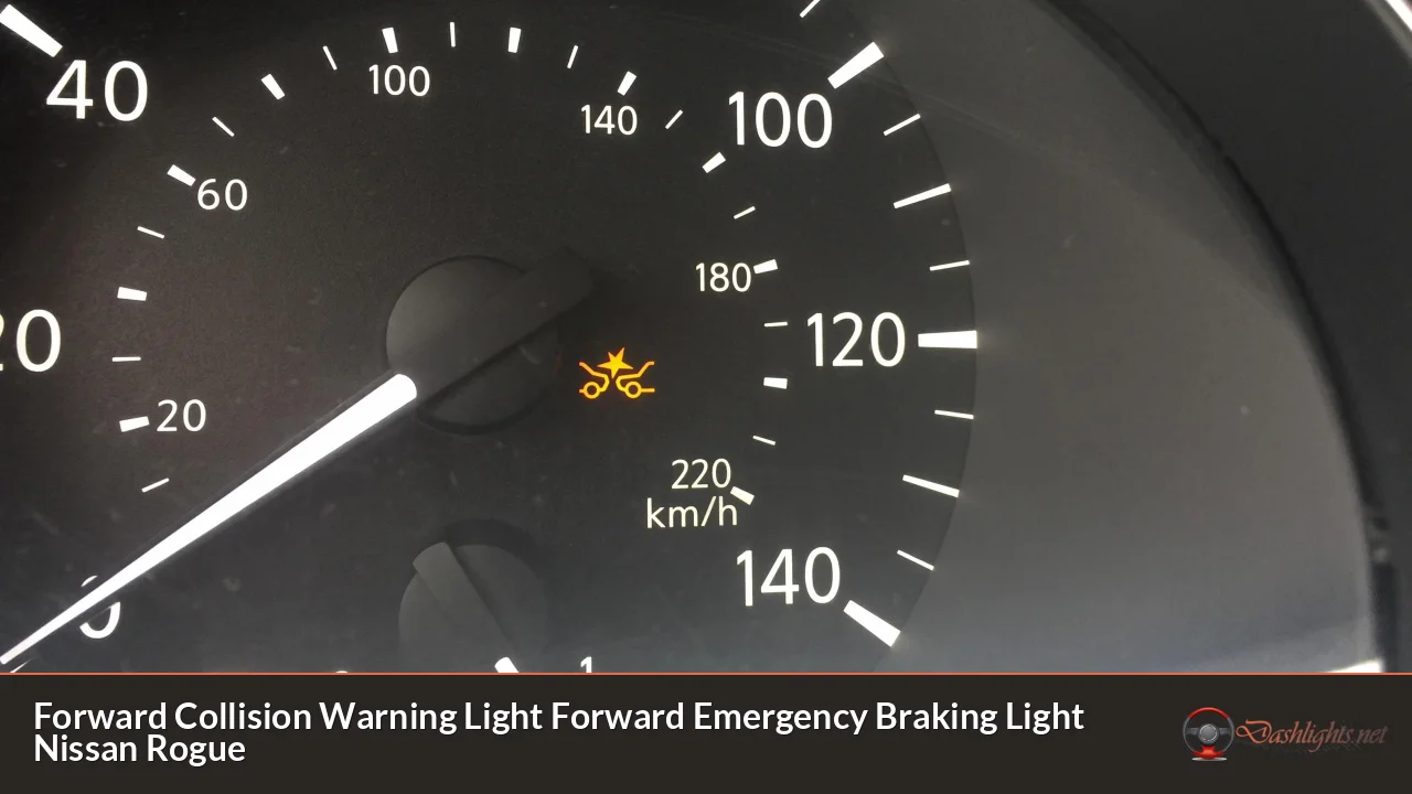 Forward Collision Warning Light Forward Emergency Braking Light Nissan Rogue