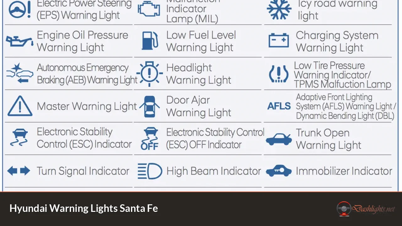 Hyundai Warning Lights Santa Fe