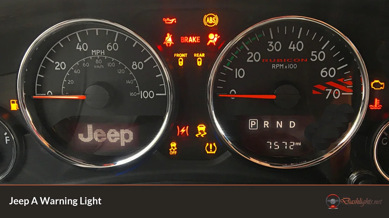 Jeep A Warning Light