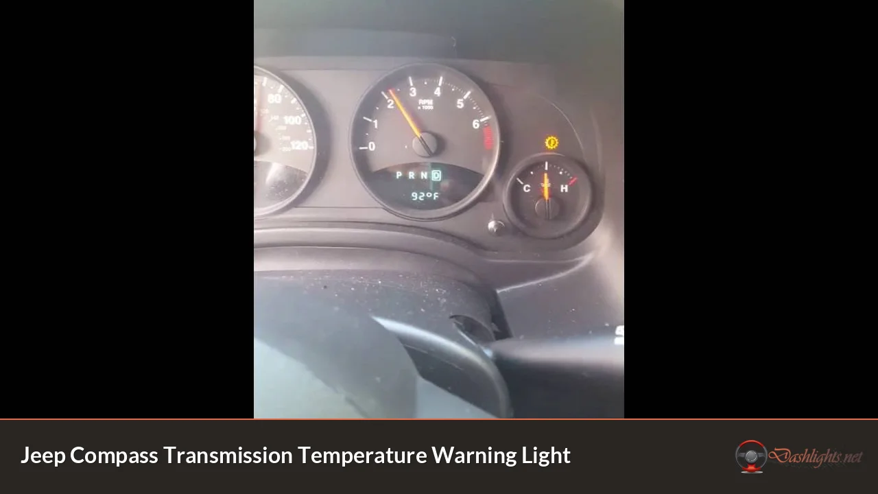 Jeep Compass Transmission Temperature Warning Light