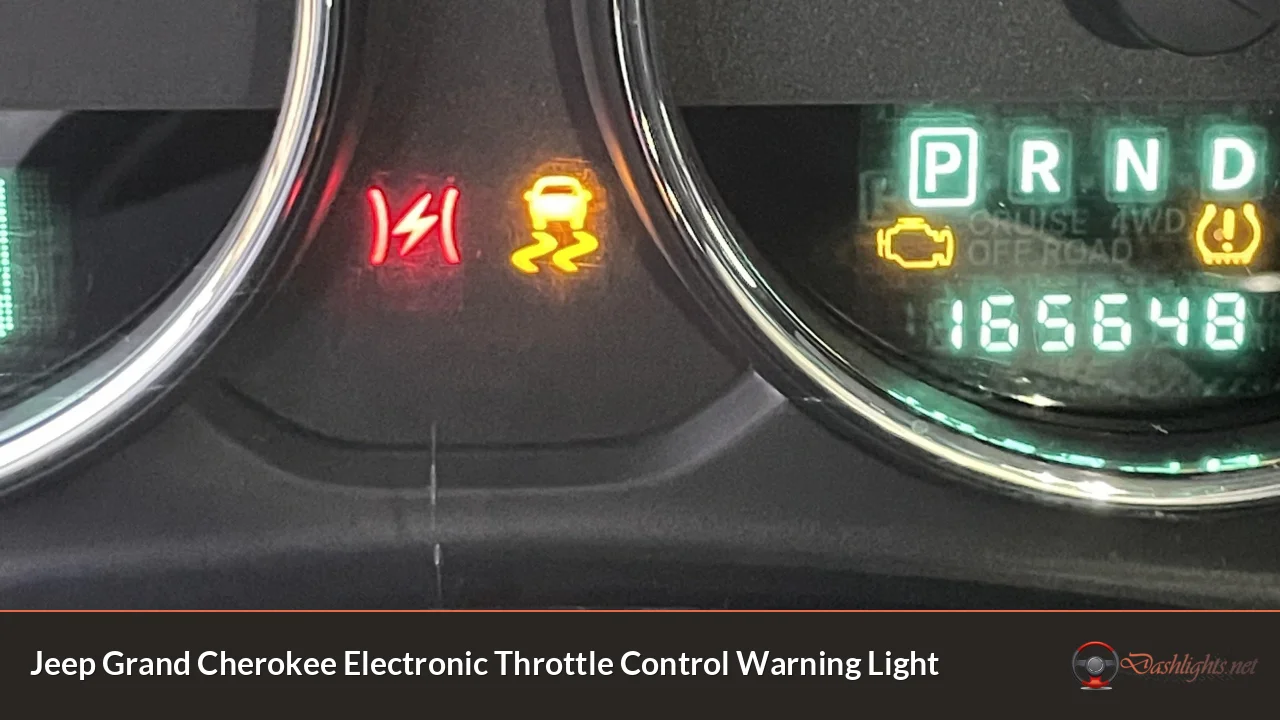 Jeep Grand Cherokee Electronic Throttle Control Warning Light