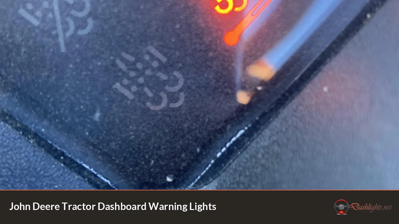 John Deere Tractor Dashboard Warning Lights