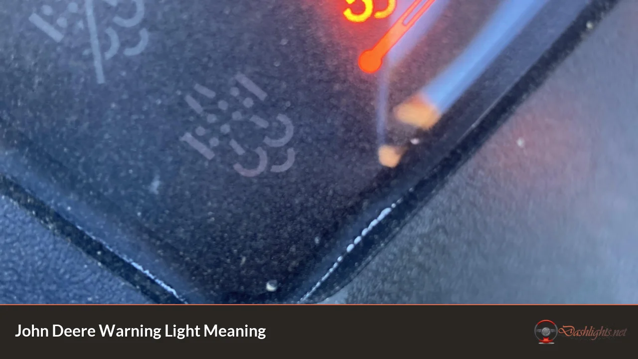 John Deere Warning Light Meaning