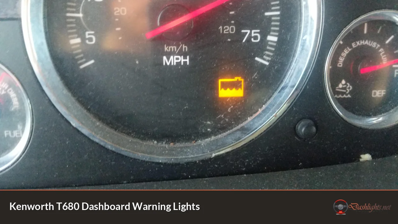 Kenworth T680 Dashboard Warning Lights