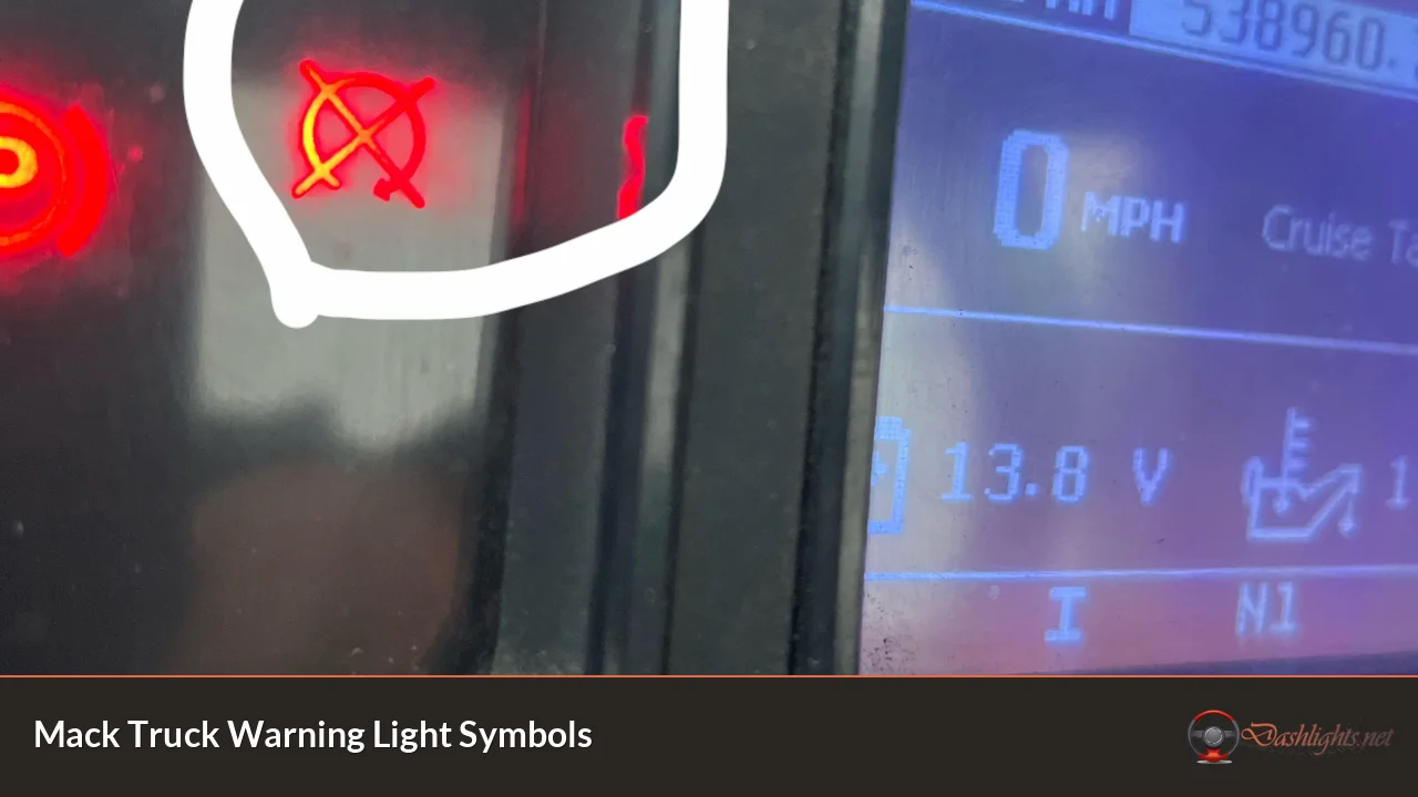 Mack Truck Warning Light Symbols