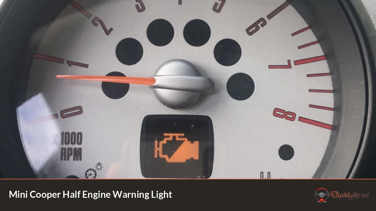 Mini Cooper Half Engine Warning Light