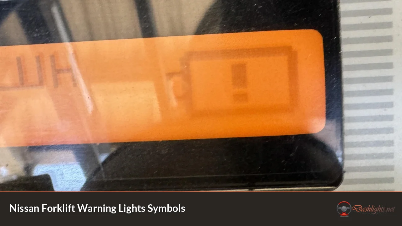 Nissan Forklift Warning Lights Symbols