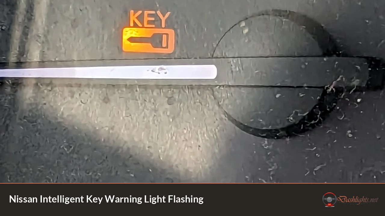 Nissan Intelligent Key Warning Light Flashing