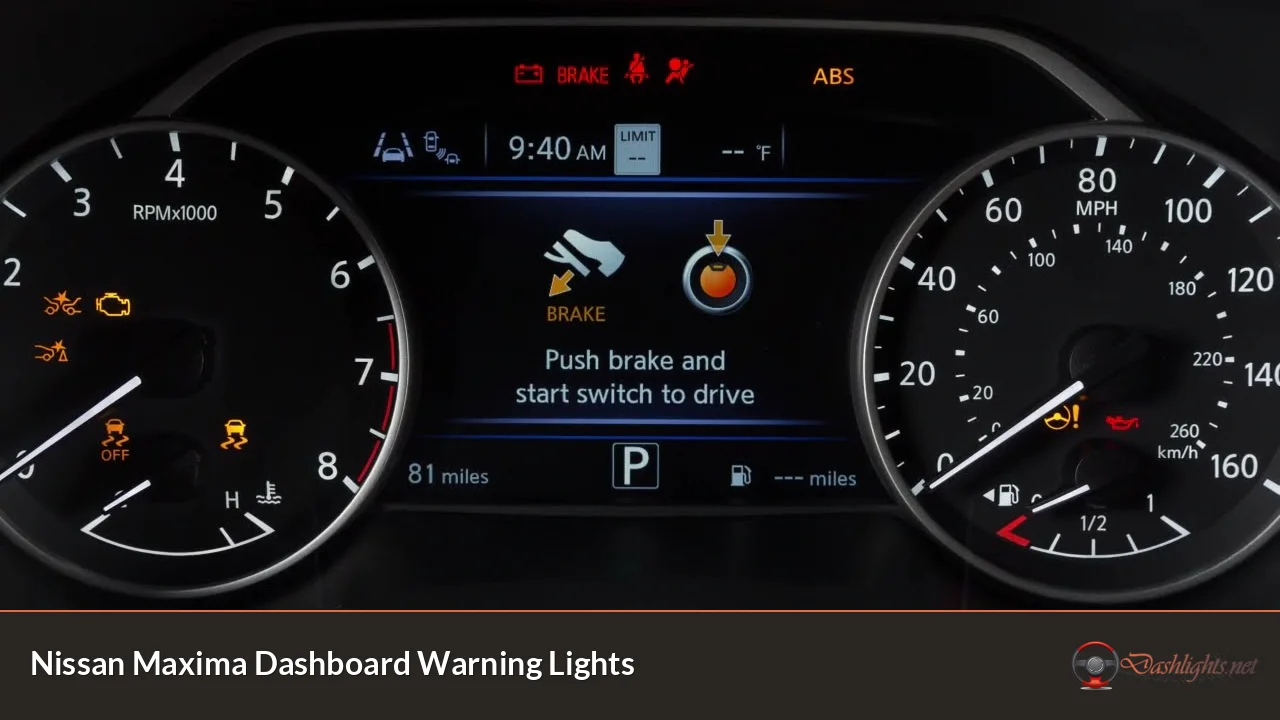 Nissan Maxima Dashboard Warning Lights