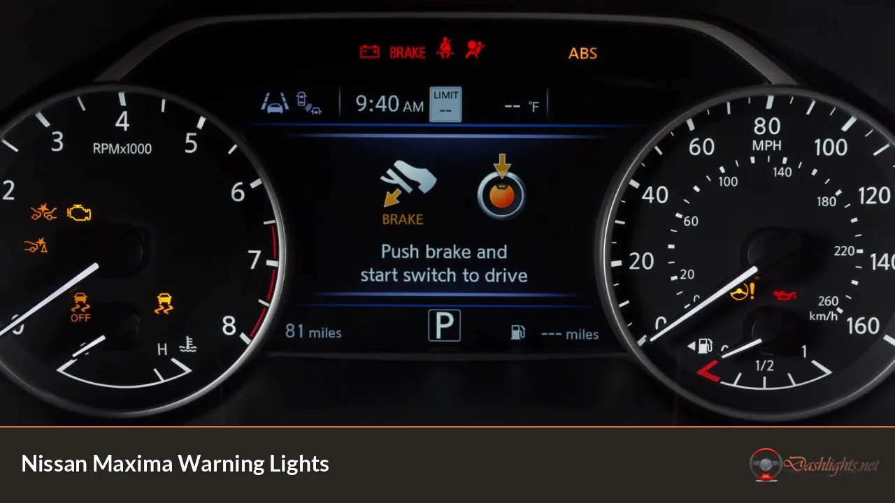 Nissan Maxima Warning Lights