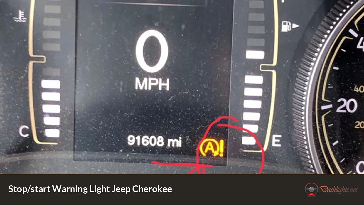 Stop/start Warning Light Jeep Cherokee