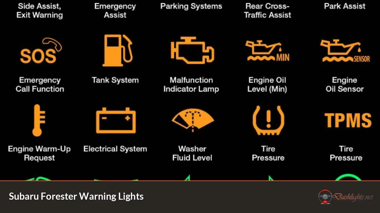 Subaru Forester Warning Lights