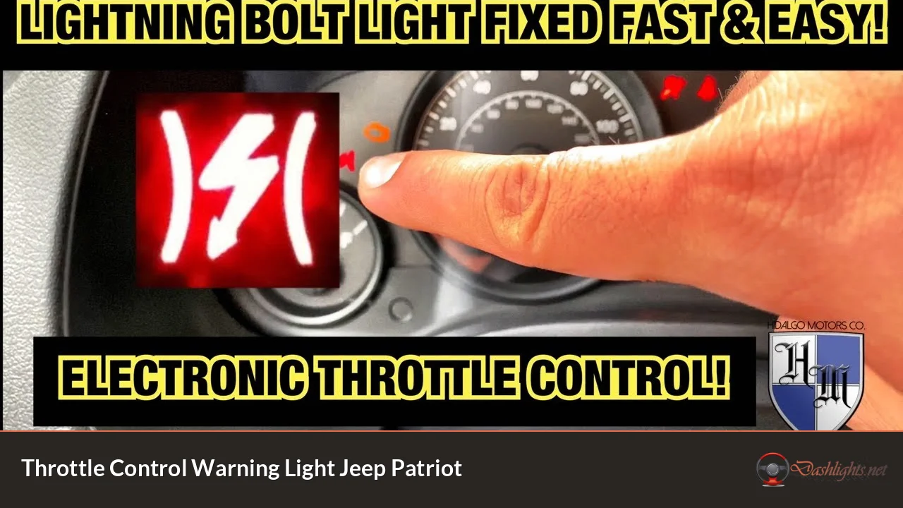 Throttle Control Warning Light Jeep Patriot