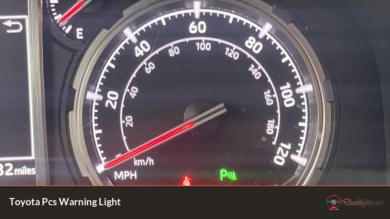 Toyota Pcs Warning Light