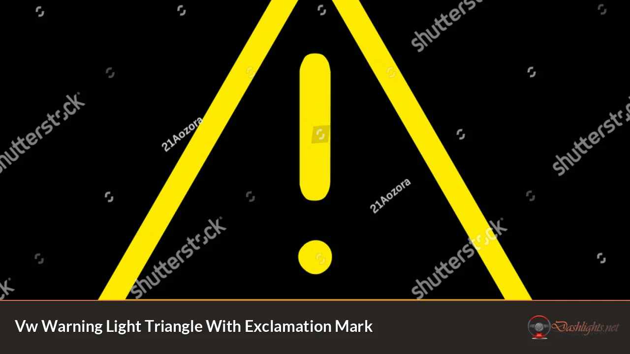 Vw Warning Light Triangle With Exclamation Mark