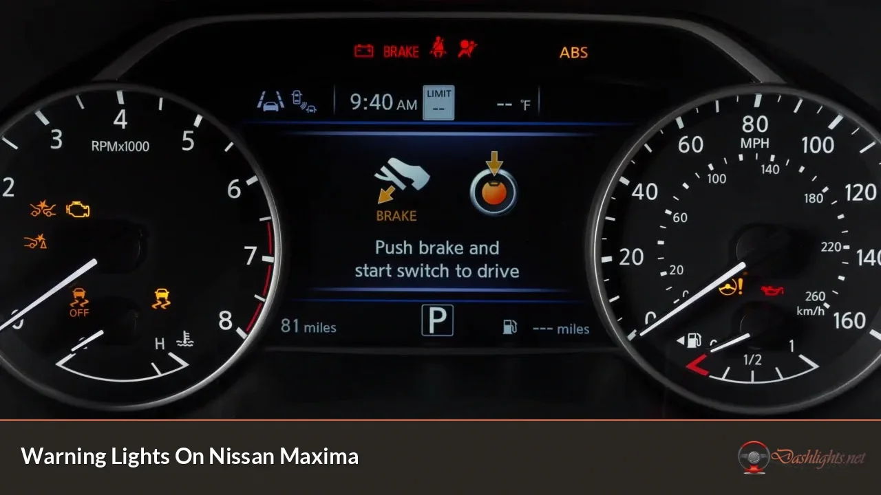 Warning Lights On Nissan Maxima