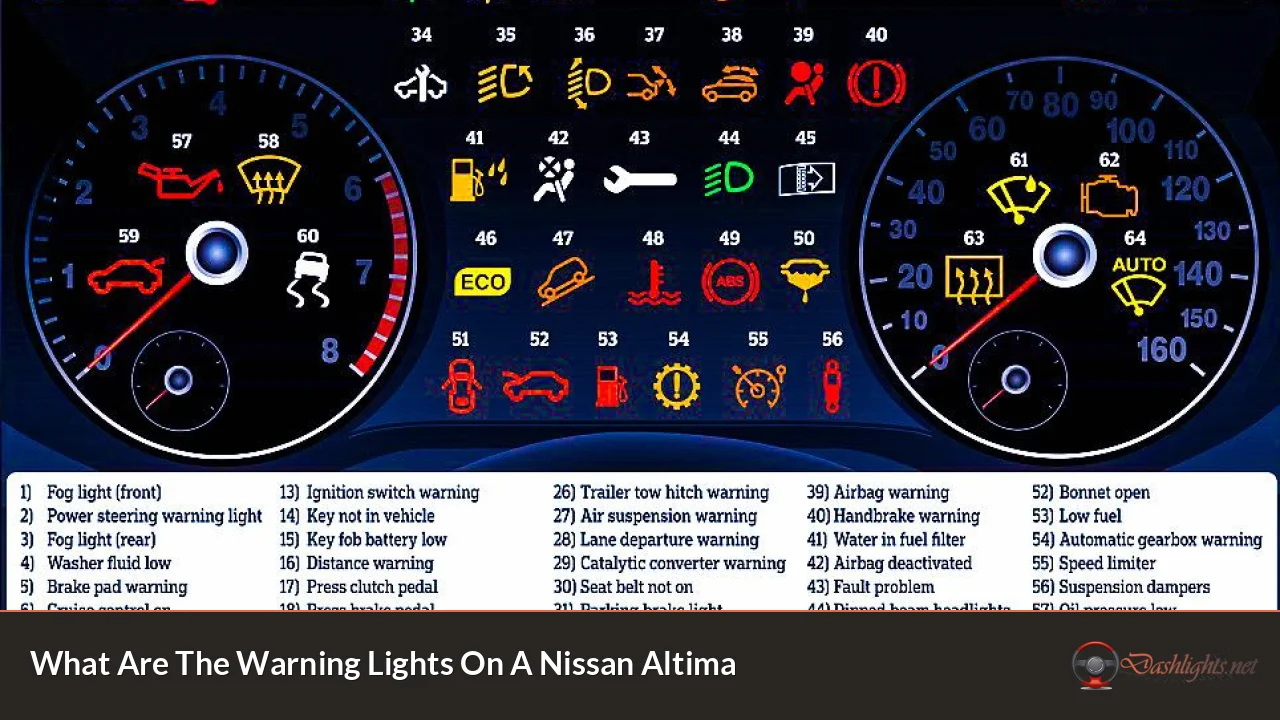 What Are The Warning Lights On A Nissan Altima